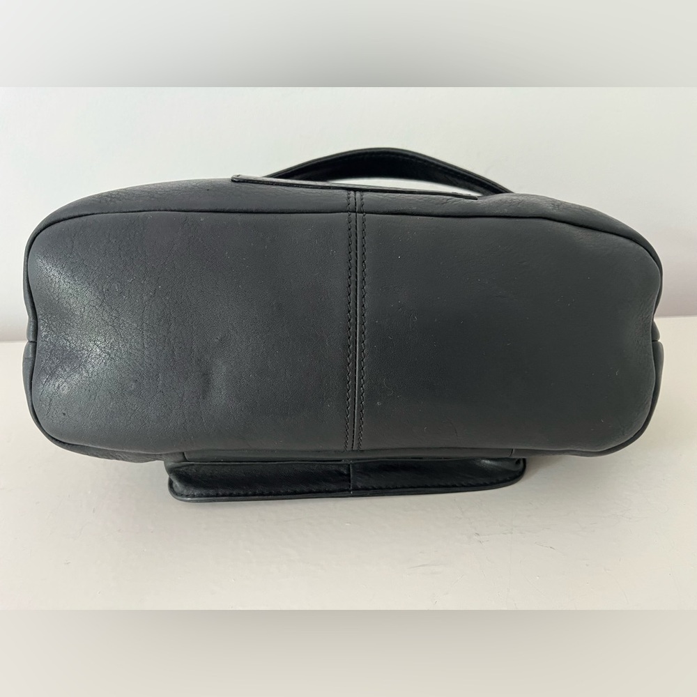 Fossil Black Leather Shoulder Bag Vintage Style 75082 - Picture 5 of 15